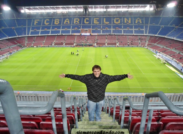 En el Camp Nou, estadio del Barcelona
